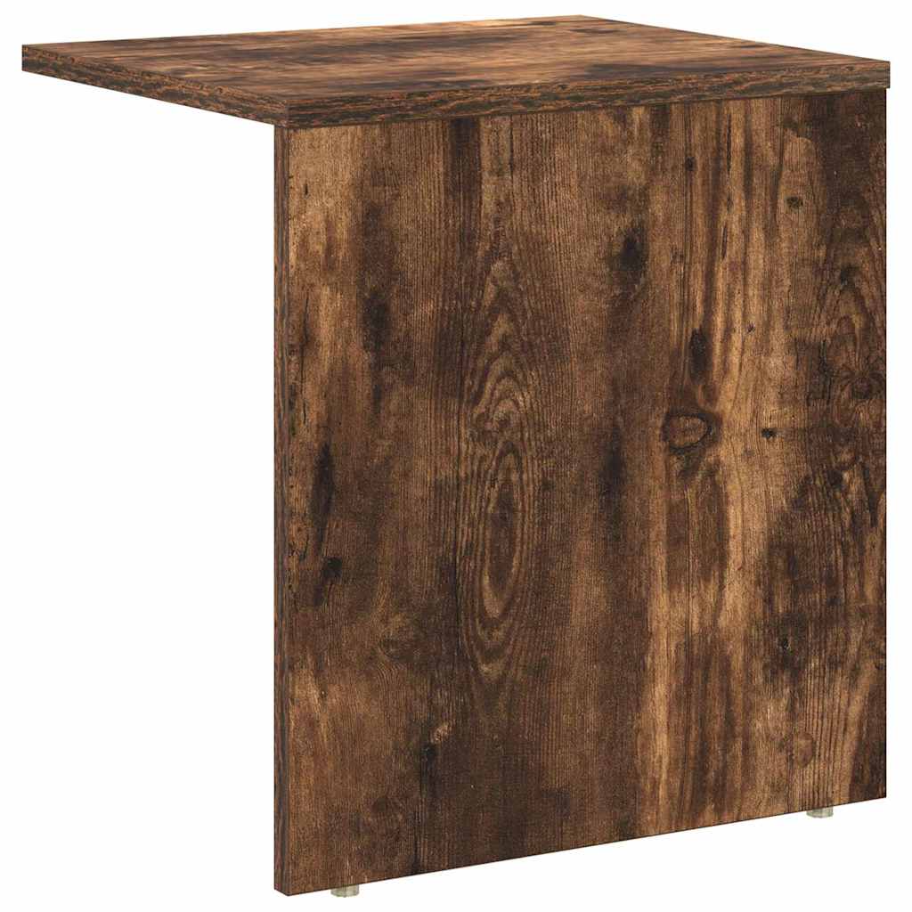 Avlastningsbord 2 pcs Røkt eik 37 x 32 x 40 cm Konstruert tre