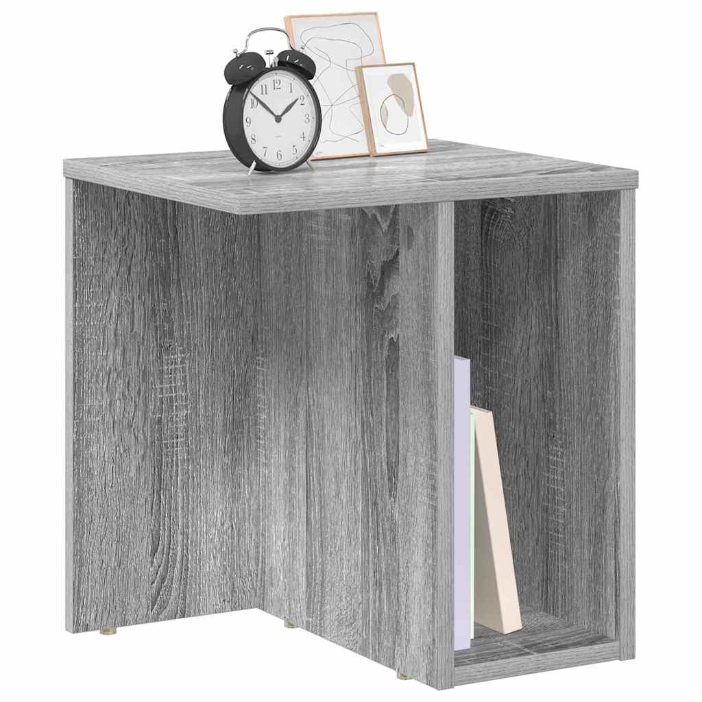 Avlastningsbord 2 pcs Grå Sonoma 37 x 32 x 40 cm Konstruert tre