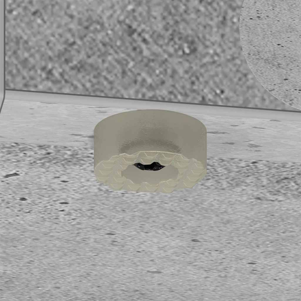 Avlastningsbord Betonggrå 35 x 40 x 55 cm Konstruert tre