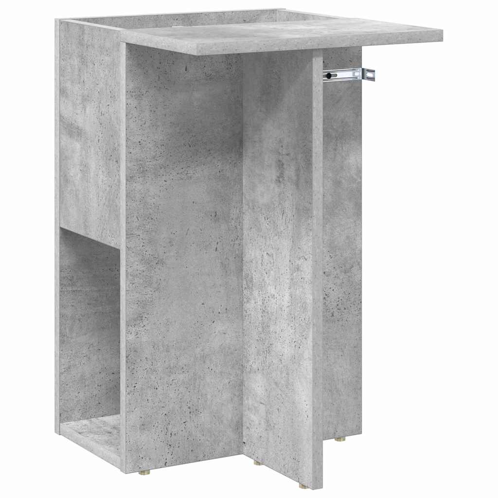 Avlastningsbord Betonggrå 35 x 40 x 55 cm Konstruert tre
