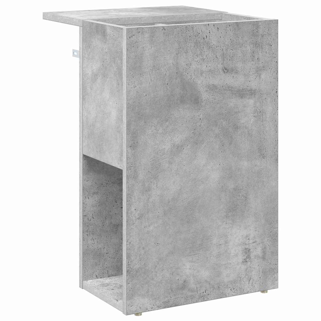 Avlastningsbord Betonggrå 35 x 40 x 55 cm Konstruert tre