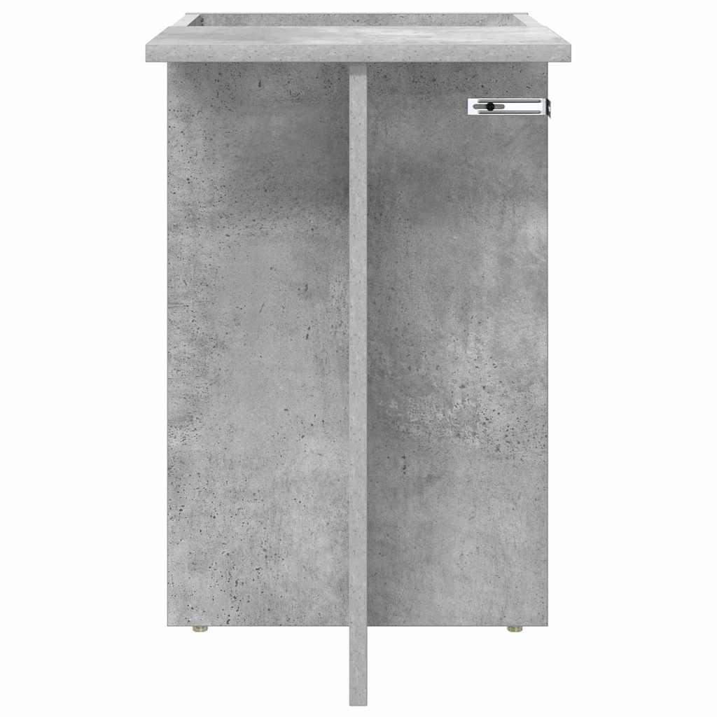 Avlastningsbord Betonggrå 35 x 40 x 55 cm Konstruert tre