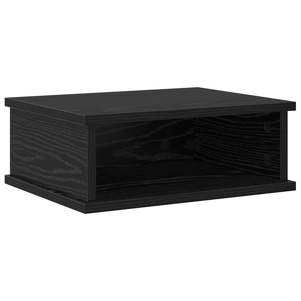 Nattbord 2 pcs Svart Eik 40 x 31 x 15 cm Konstruert tre