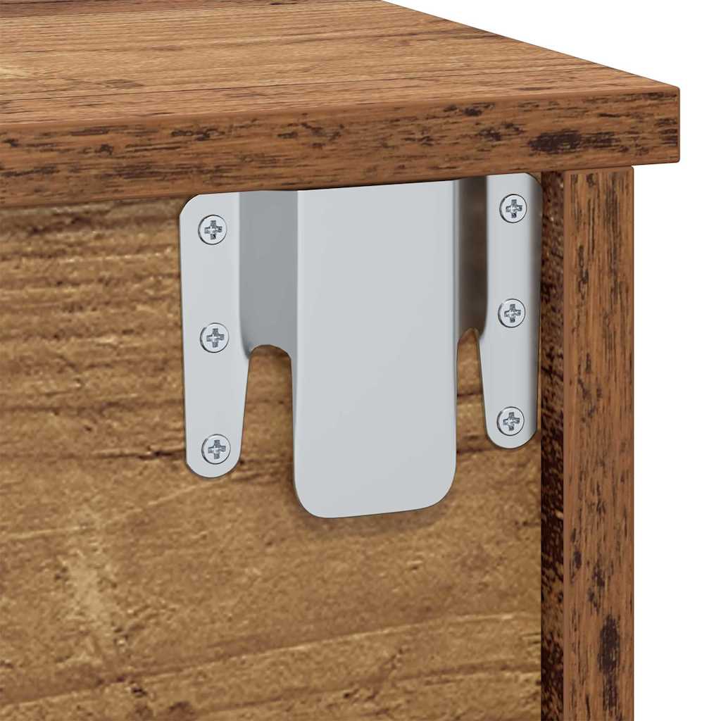 Nattbord 2 pcs Gammelt tre 40 x 31 x 15 cm Konstruert tre