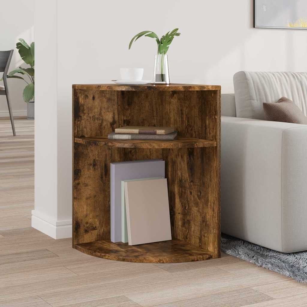 Avlastningsbord Røkt eik 39,7 x 39,7 x 60 cm Konstruert tre