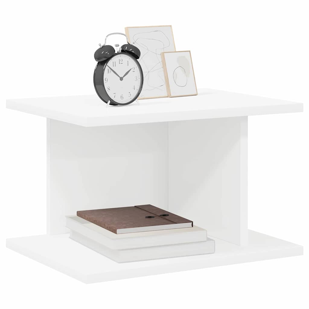 Nattbord 2 pcs Hvit 40 x 30 x 25 cm Konstruert tre