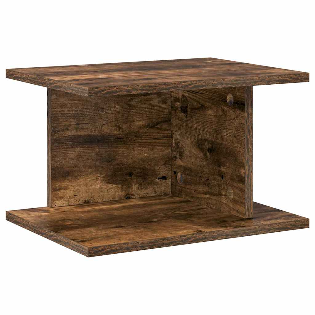 Nattbord 2 pcs Røkt eik 40 x 30 x 25 cm Konstruert tre