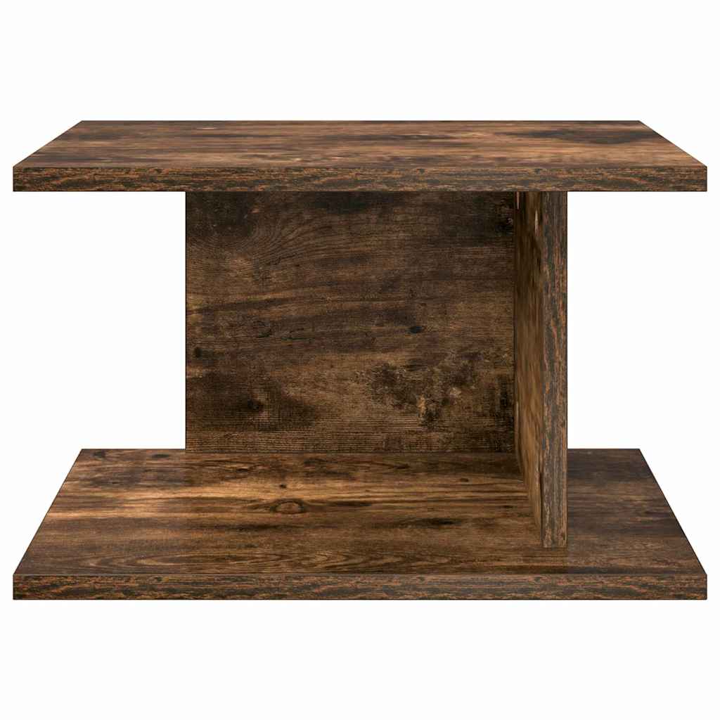 Nattbord 2 pcs Røkt eik 40 x 30 x 25 cm Konstruert tre