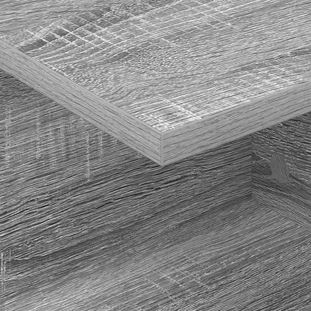 Nattbord 2 pcs Grå Sonoma 40 x 30 x 25 cm Konstruert tre
