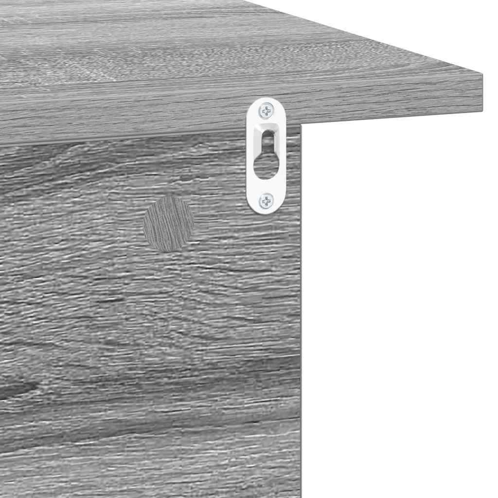 Nattbord 2 pcs Grå Sonoma 40 x 30 x 25 cm Konstruert tre
