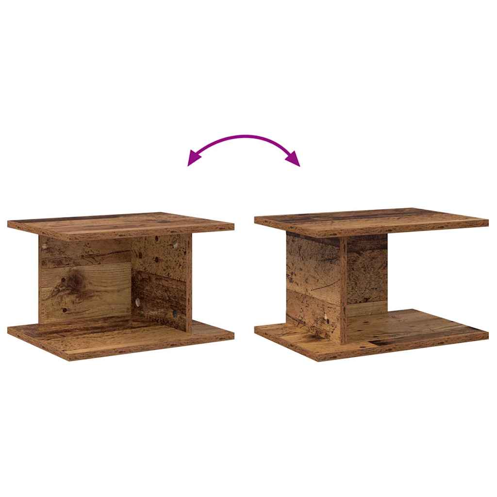 Nattbord 2 pcs Gammelt tre 40 x 30 x 25 cm Konstruert tre