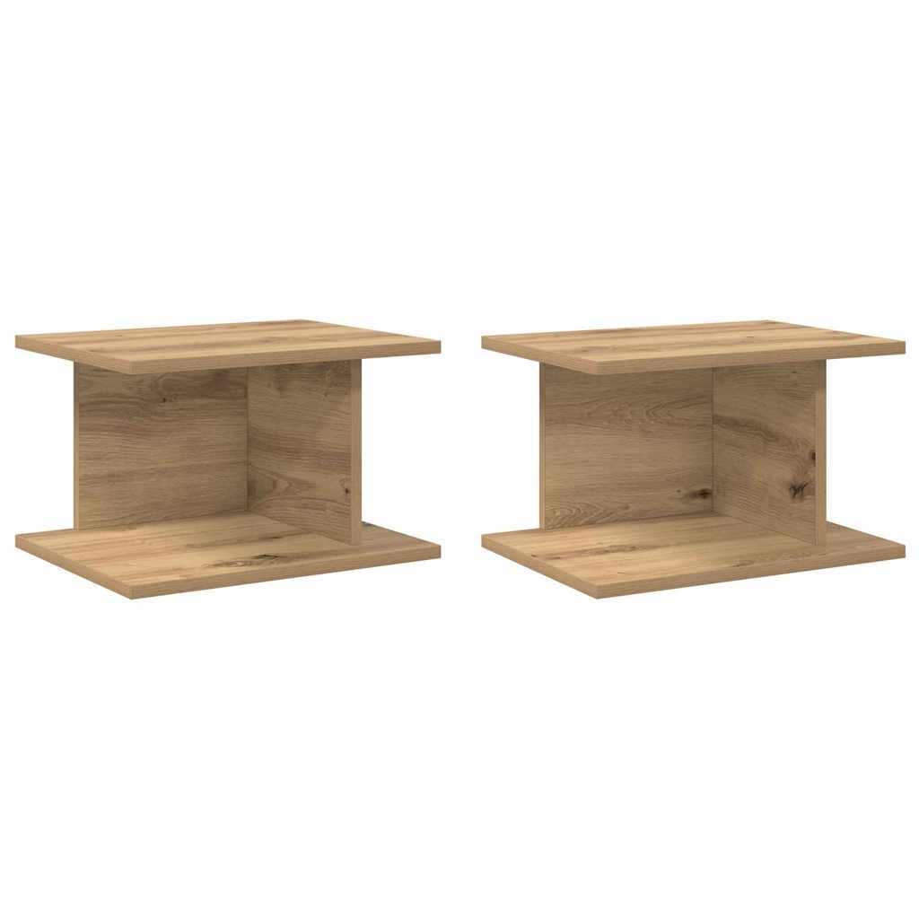 Nattbord 2 stk. Artisan Eik 40 x 30 x 25 cm Konstruert tre
