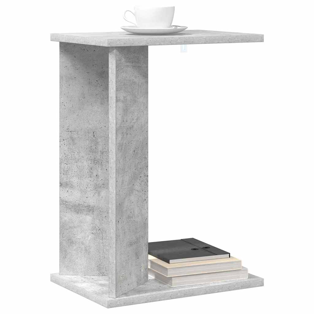Avlastningsbord Betonggrå 35 x 25 x 50 cm Konstruert tre