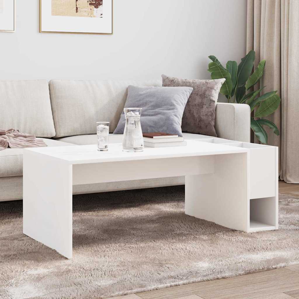 Kaffebord Hvit 101,5 x 50 x 37 cm Konstruert tre