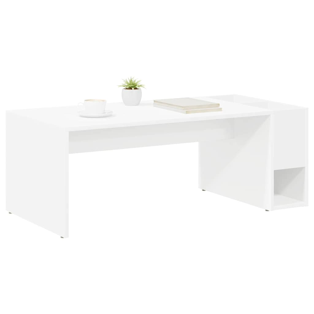 Kaffebord Hvit 101,5 x 50 x 37 cm Konstruert tre