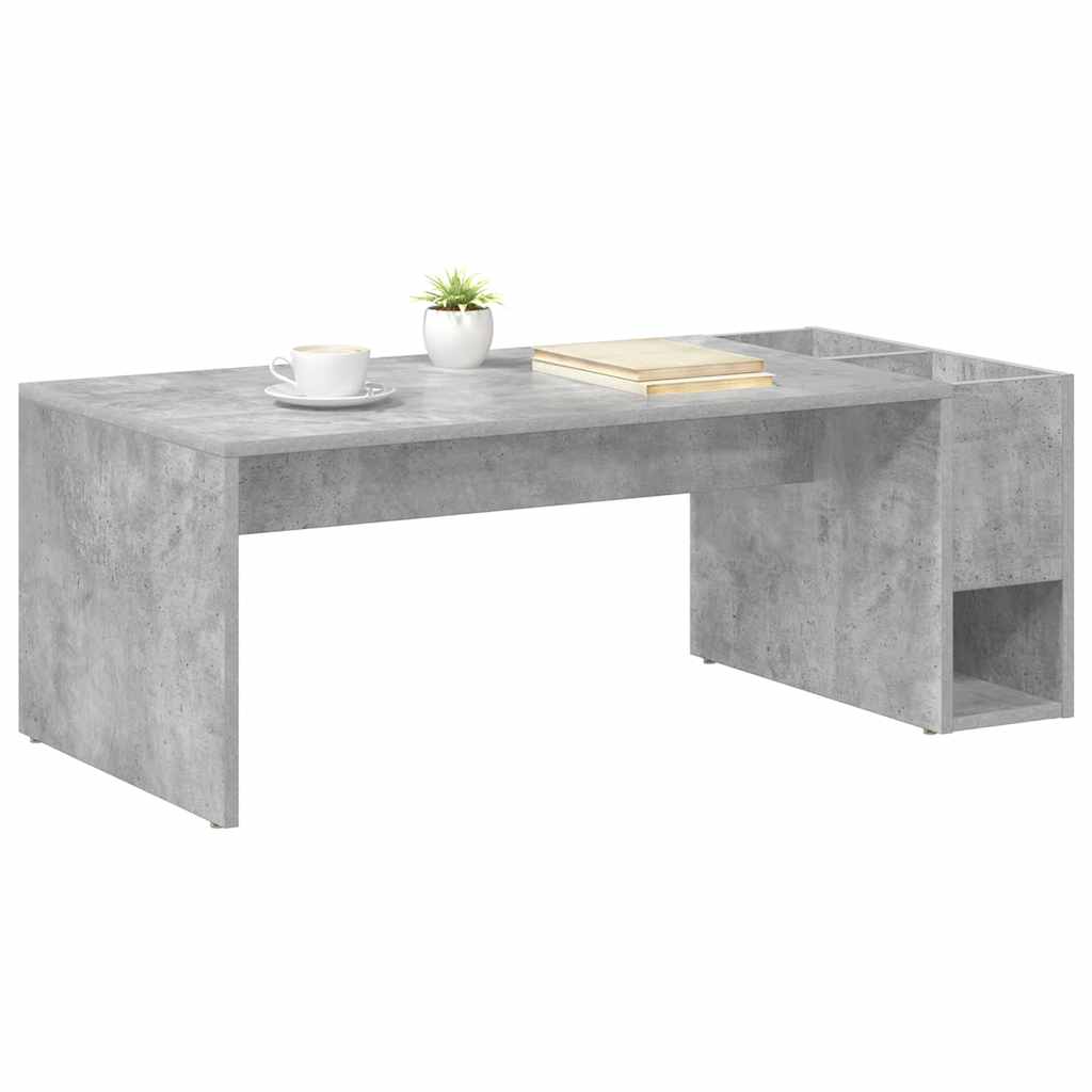Kaffebord Betonggrå 101,5 x 50 x 37 cm Konstruert tre