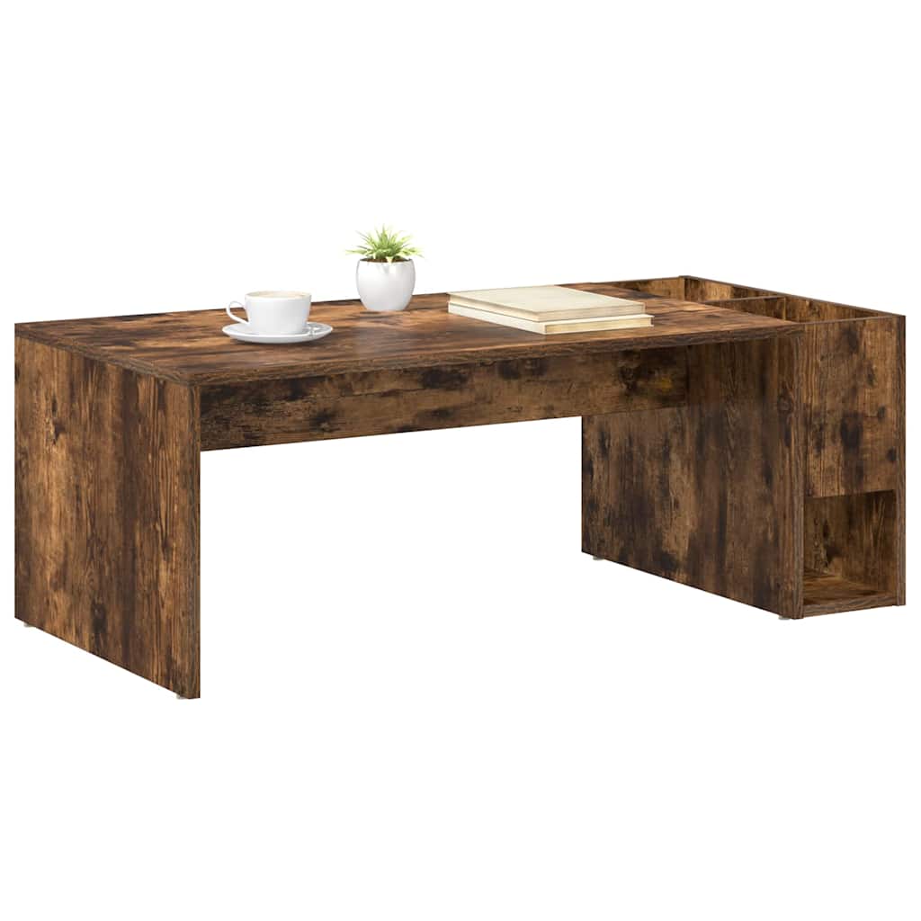Kaffebord Røkt eik 101,5 x 50 x 37 cm Konstruert tre