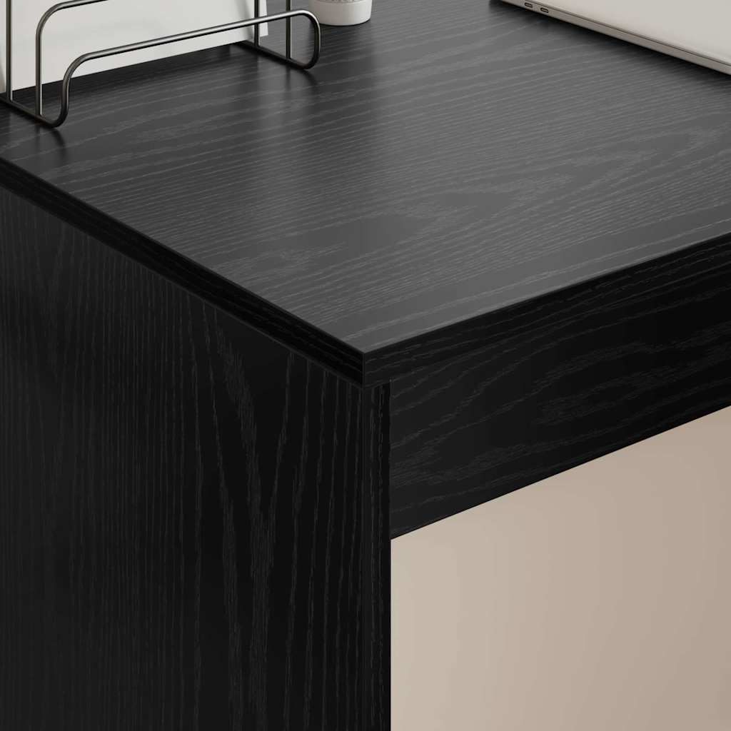 Skrivebord Svart Eik Konstruert tre 109 x 50 x 78 cm