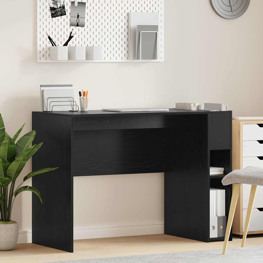 Skrivebord Svart Eik Konstruert tre 109 x 50 x 78 cm