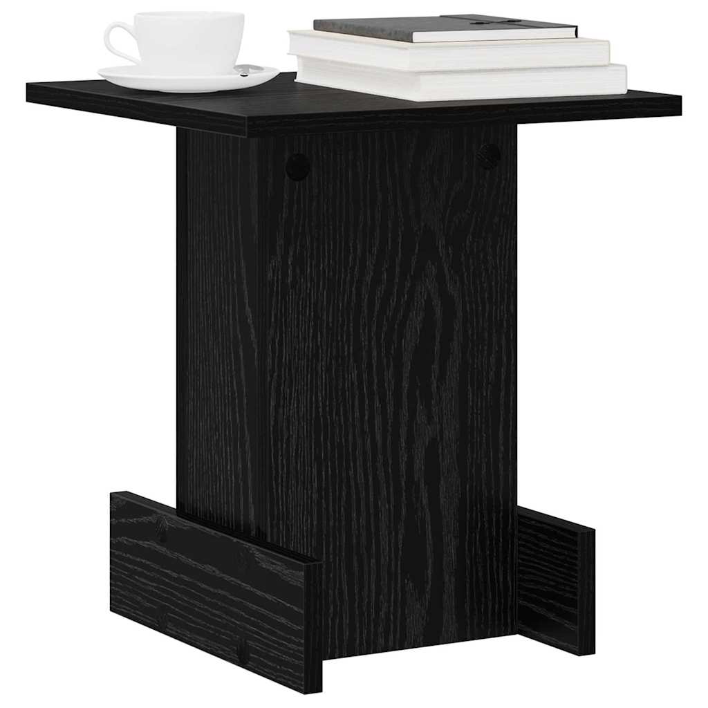 Avlastningsbord Svart Eik 35,5 x 35 x 40 cm Konstruert tre