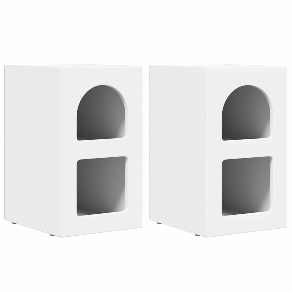 Nattbord ELST 2 stk. Hvit 29,5 x 33,5 x 50 cm Konstruert tre