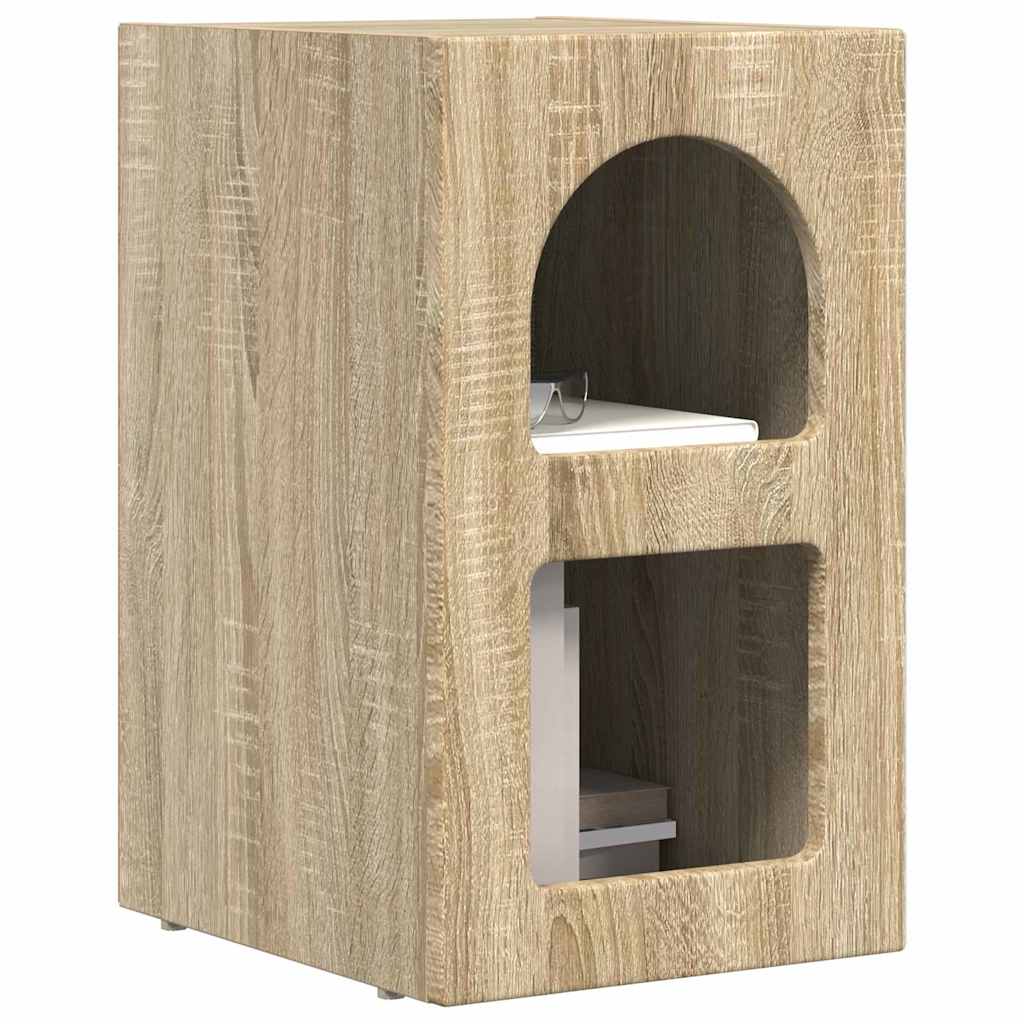 Nattbord ELST Sonoma eik 29,5 x 33,5 x 50 cm Konstruert tre