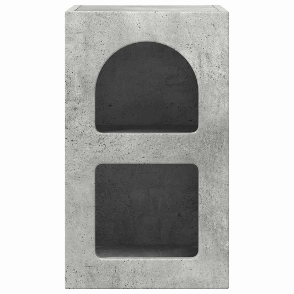 Nattbord ELST 2 stk. Betonggrå 29,5 x 33,5 x 50 cm