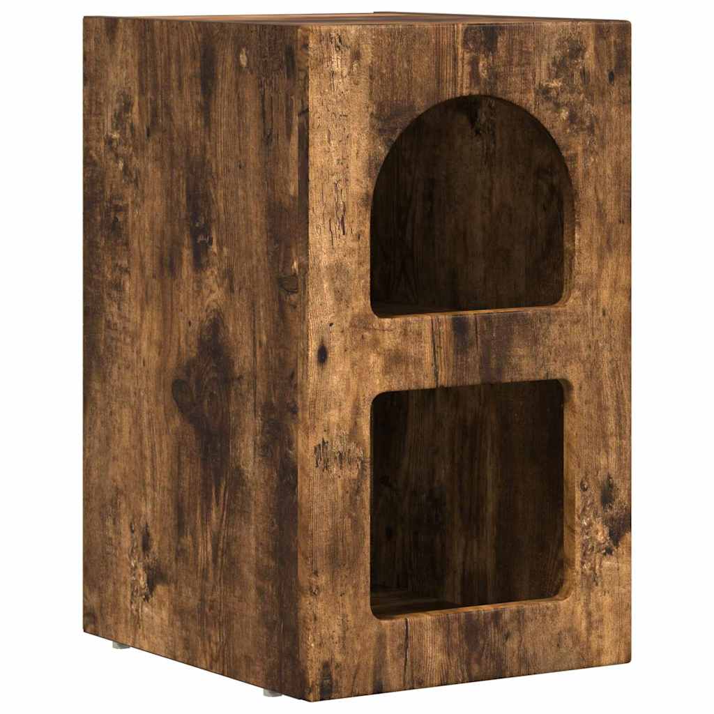 Nattbord ELST Røkt eik 29,5 x 33,5 x 50 cm Konstruert tre