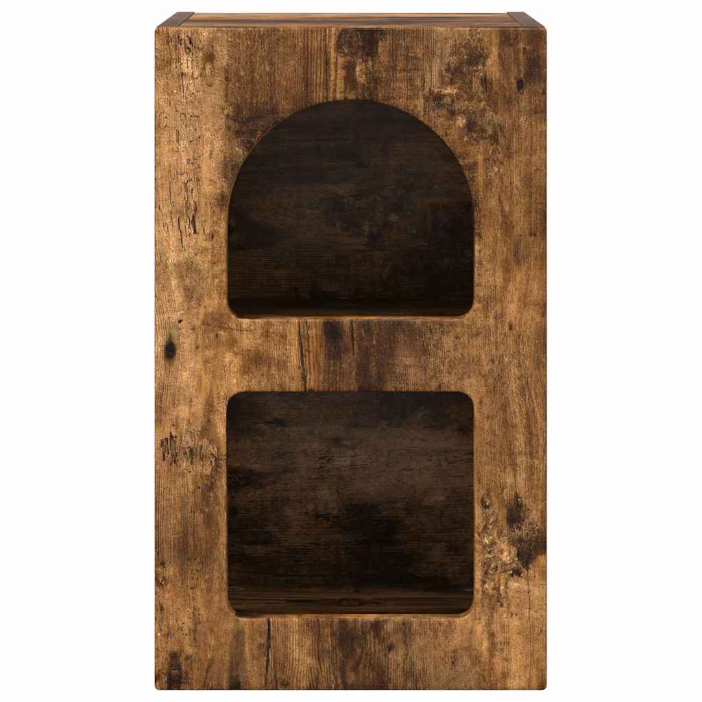 Nattbord ELST Røkt eik 29,5 x 33,5 x 50 cm Konstruert tre