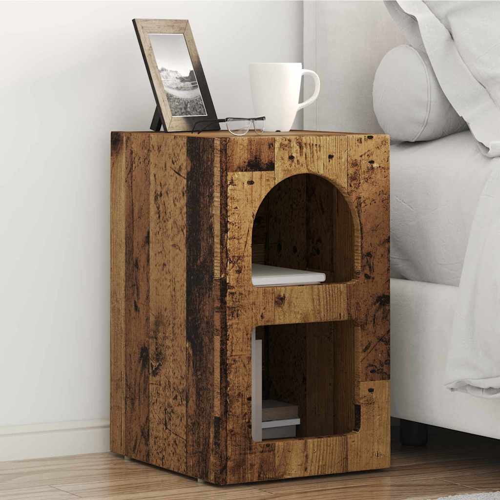 Nattbord ELST Gammelt tre 29,5 x 33,5 x 50 cm Konstruert tre