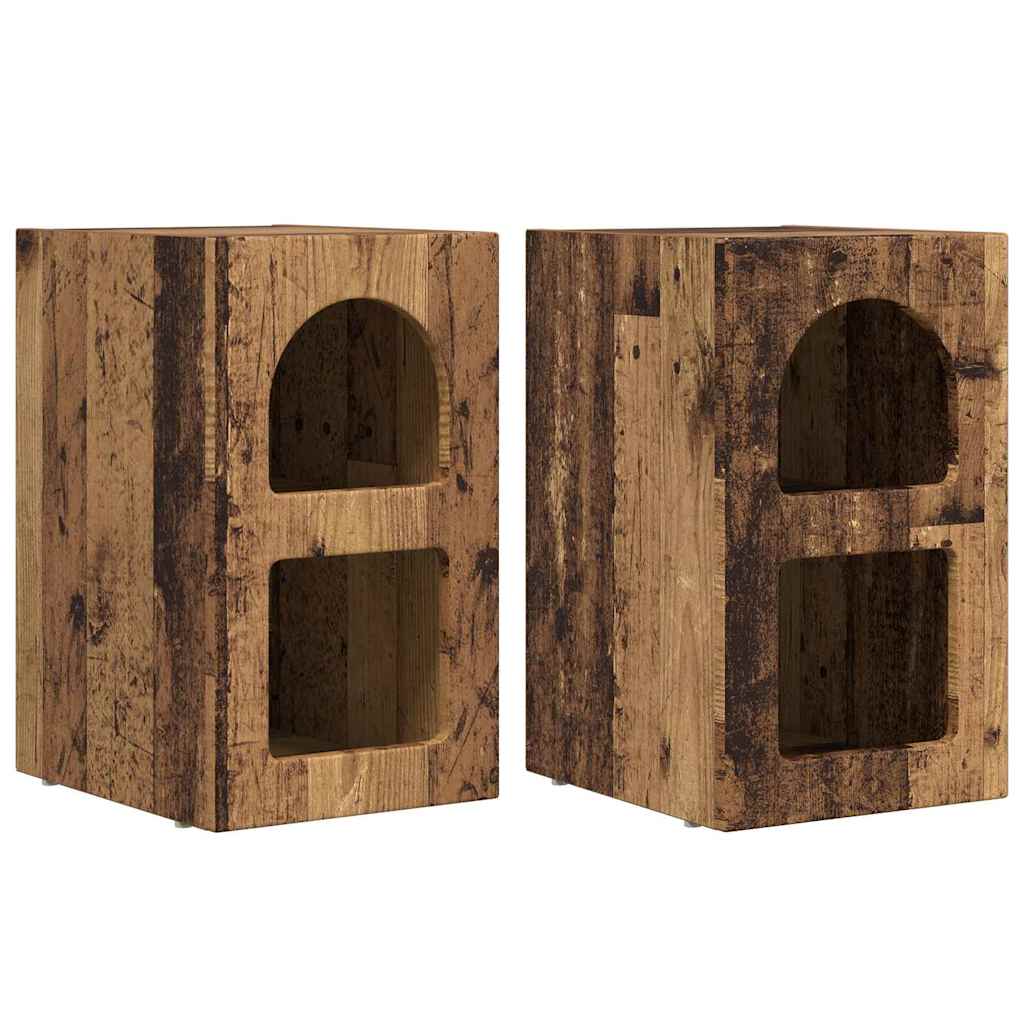 Nattbord ELST 2 stk. Gammelt tre 29,5 x 33,5 x 50 cm