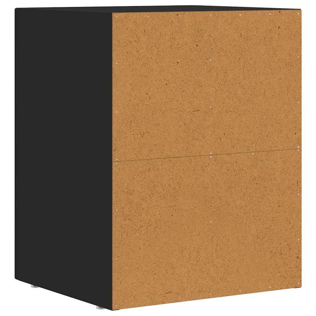 Nattbord ELST Svart 40 x 35 x 50 cm Konstruert tre
