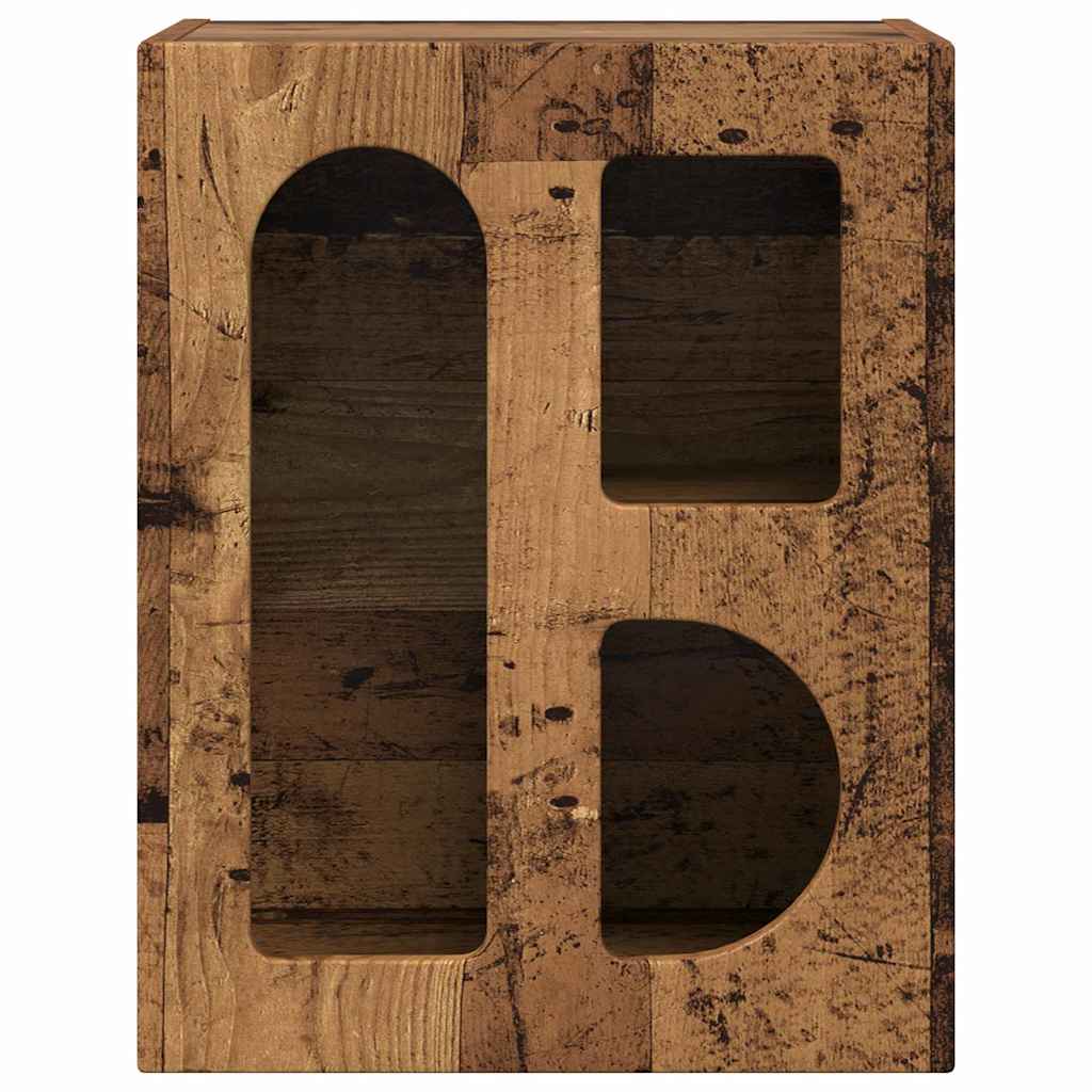 Nattbord ELST 2 stk. Gammelt tre 40 x 35 x 50 cm Konstruert tre