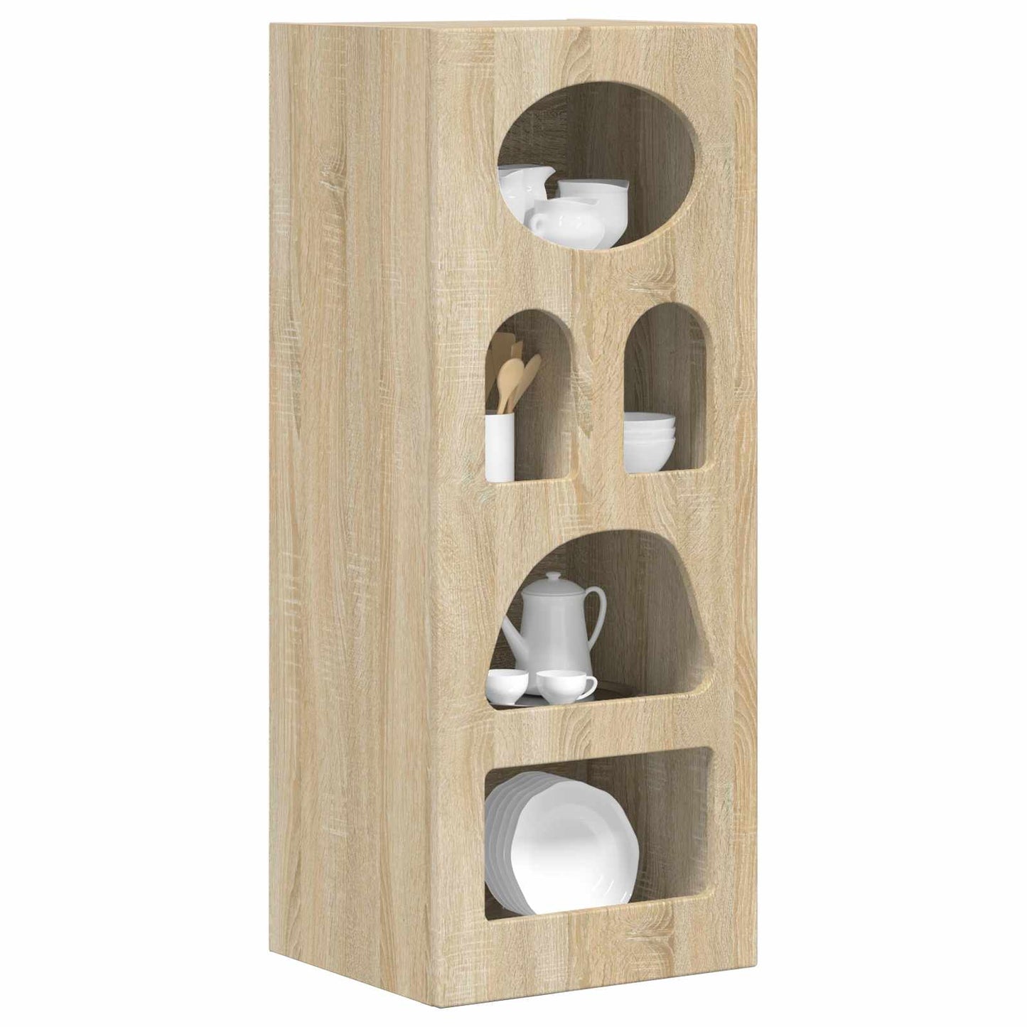 Serviesskap ELST Sonoma eik 40 x 35 x 100,5 cm Konstruert tre