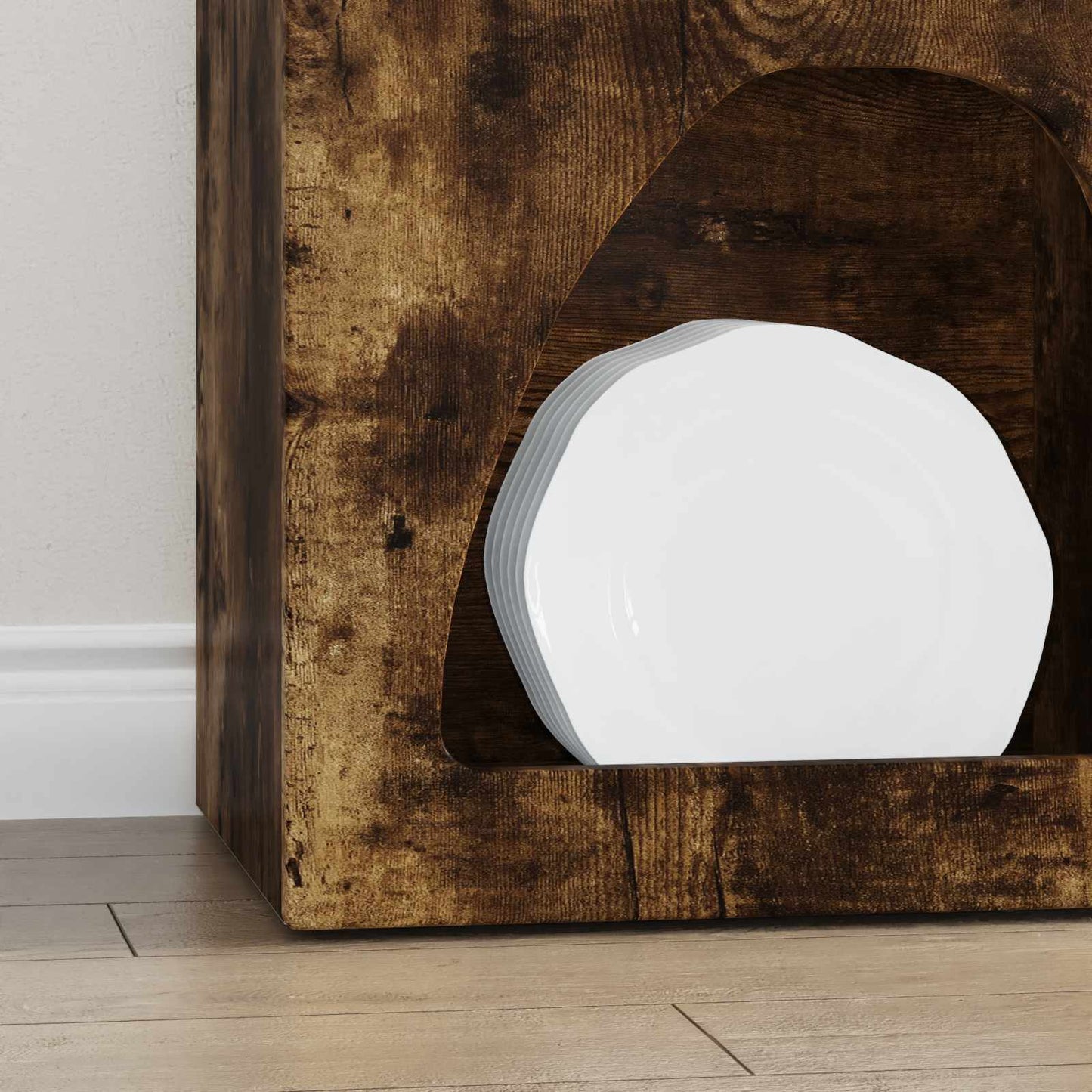Serviesskap ELST Røkt eik 40 x 35 x 100.5 cm Konstruert tre