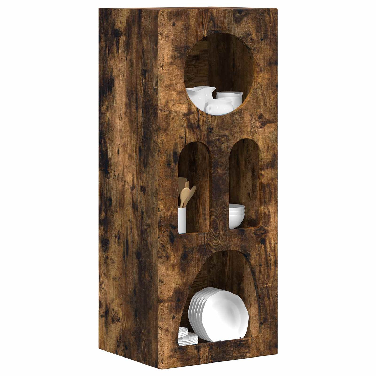Serviesskap ELST Røkt eik 40 x 35 x 100.5 cm Konstruert tre