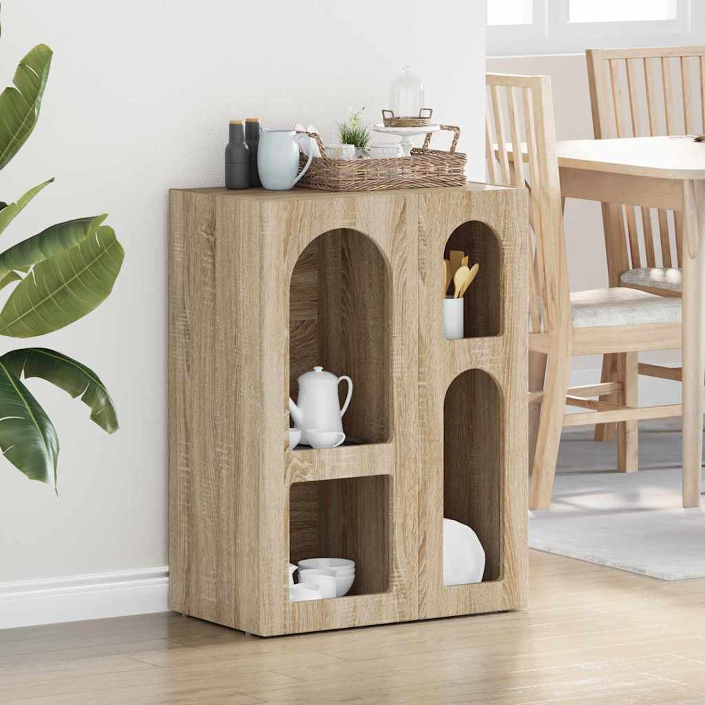 Serviesskap ELST Sonoma eik 59 x 35 x 80.5 cm Konstruert tre