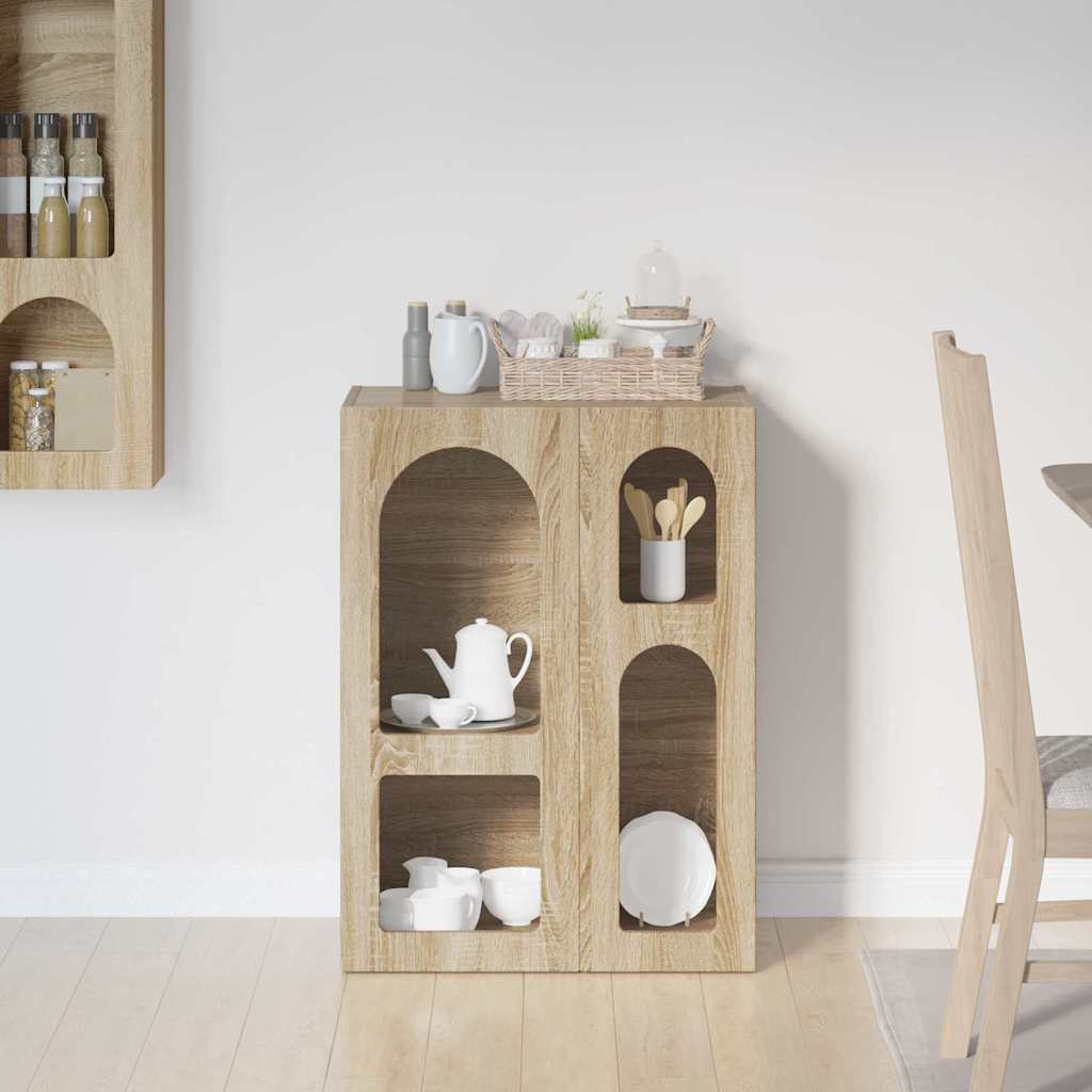 Serviesskap ELST Sonoma eik 59 x 35 x 80.5 cm Konstruert tre