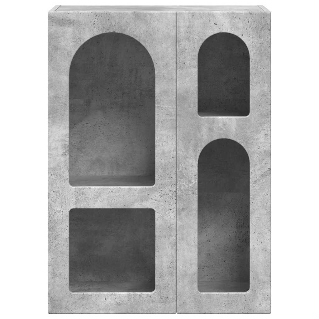 Serviesskap ELST Betonggrå 59 x 35 x 80.5 cm Konstruert tre
