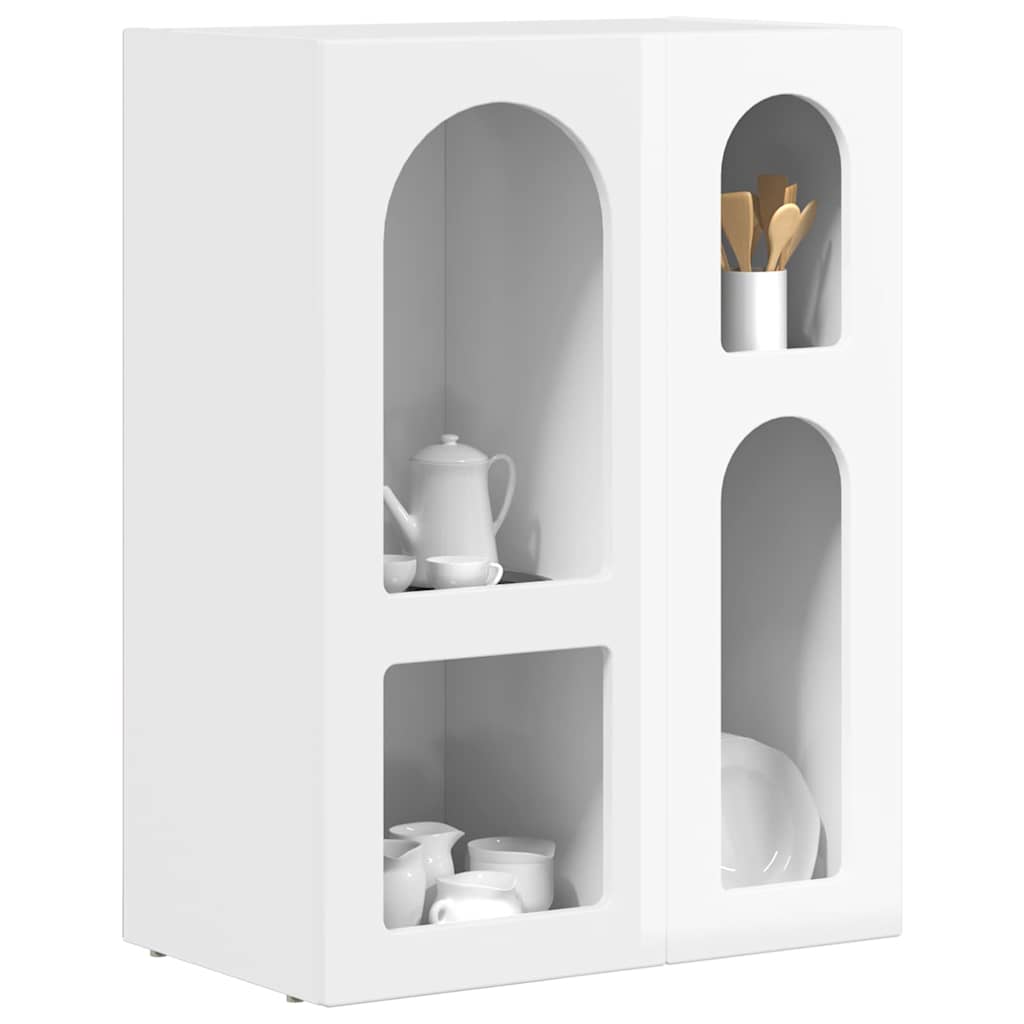 Serviesskap ELST Høyglanset hvit 59 x 35 x 80.5 cm