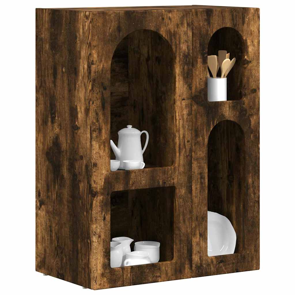 Serviesskap ELST Røkt eik 59 x 35 x 80.5 cm Konstruert tre