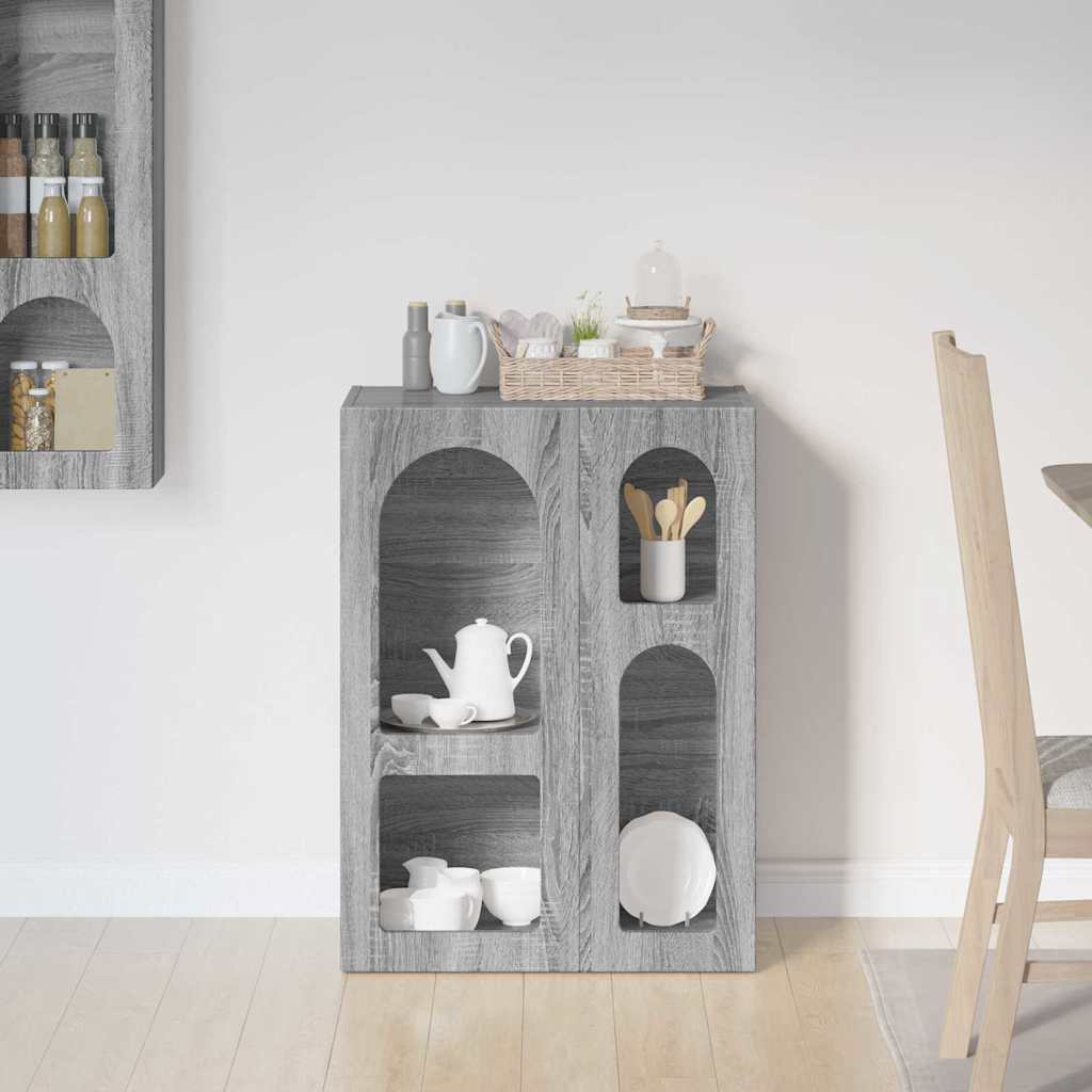 Serviesskap ELST Grå Sonoma 59 x 35 x 80.5 cm Konstruert tre