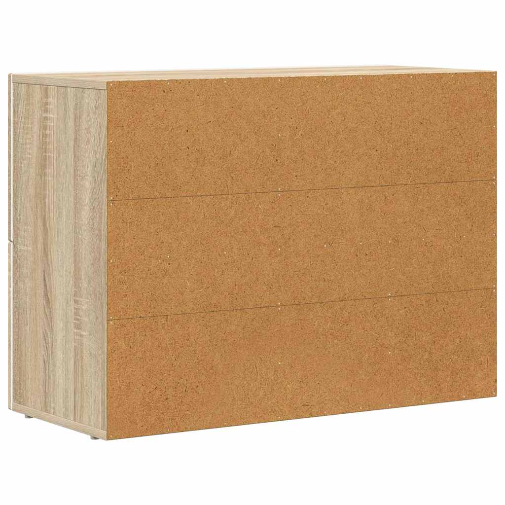 Serviesskap ELST Sonoma eik 80,5 x 35 x 59 cm Konstruert tre