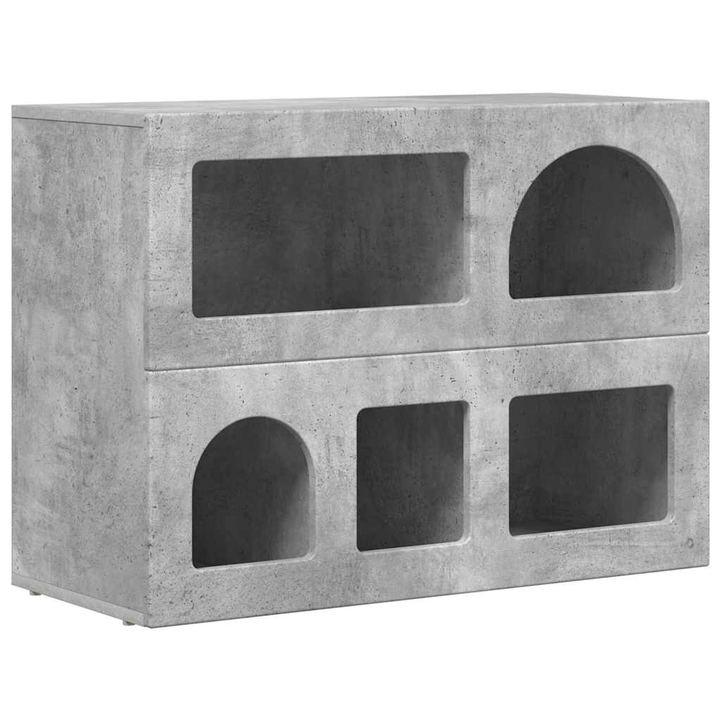 Serviesskap ELST Betonggrå 80,5 x 35 x 59 cm Konstruert tre