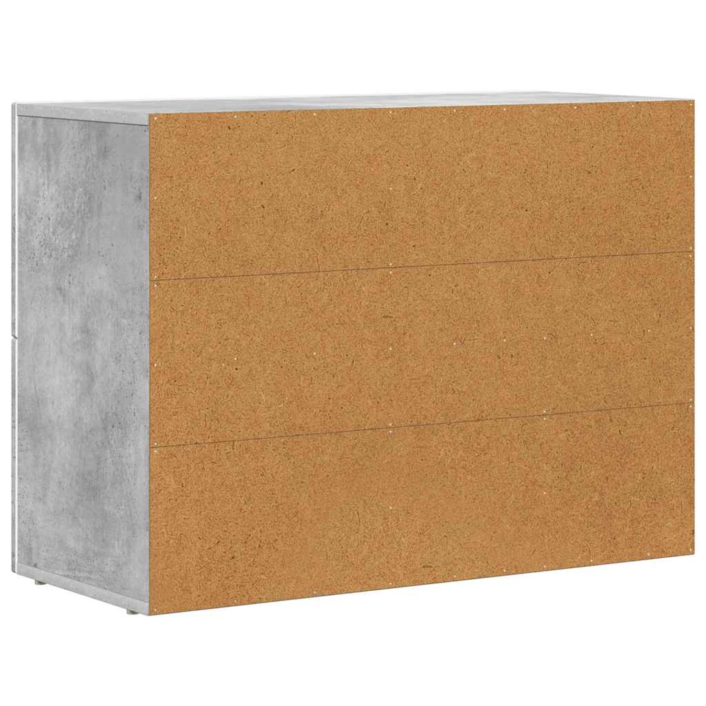 Serviesskap ELST Betonggrå 80,5 x 35 x 59 cm Konstruert tre
