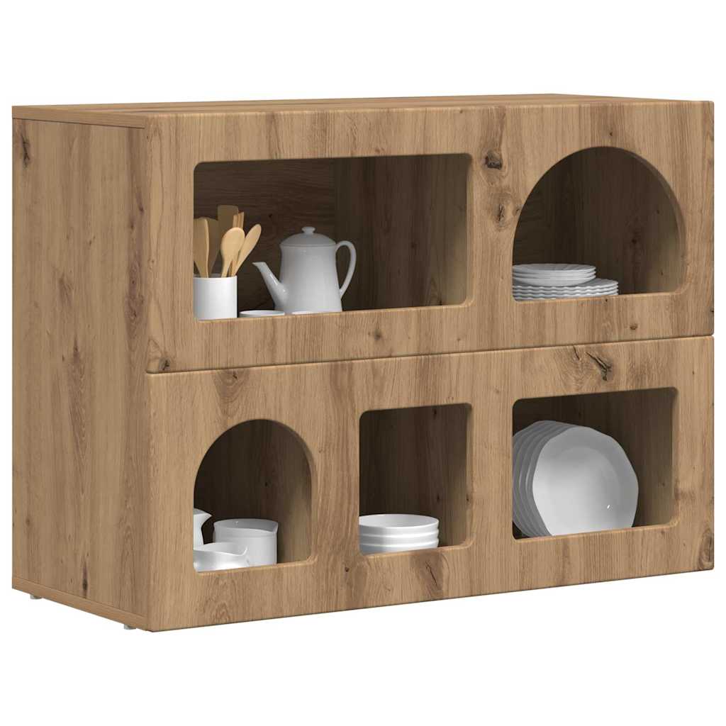 Serviesskap ELST Artisan Eik 80,5 x 35 x 59 cm Konstruert tre
