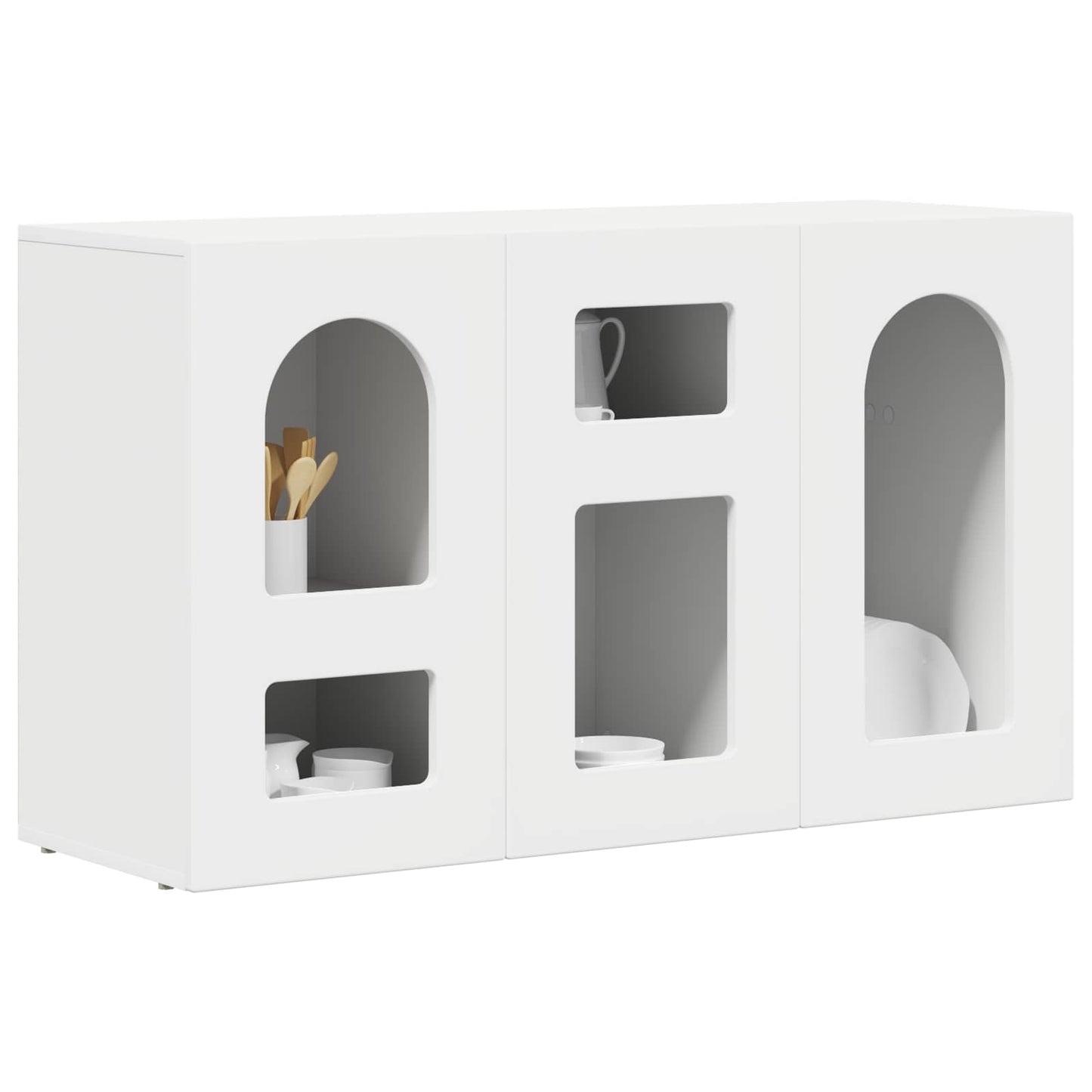 Serviesskap ELST Hvit 100 x 35 x 59 cm Konstruert tre