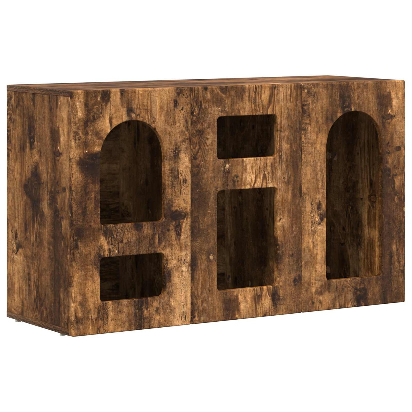 Serviesskap ELST Røkt eik 100 x 35 x 59 cm Konstruert tre