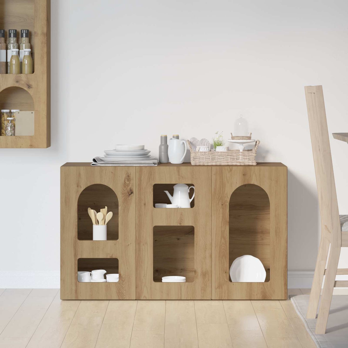 Serviesskap ELST Artisan Eik 100 x 35 x 59 cm Konstruert tre