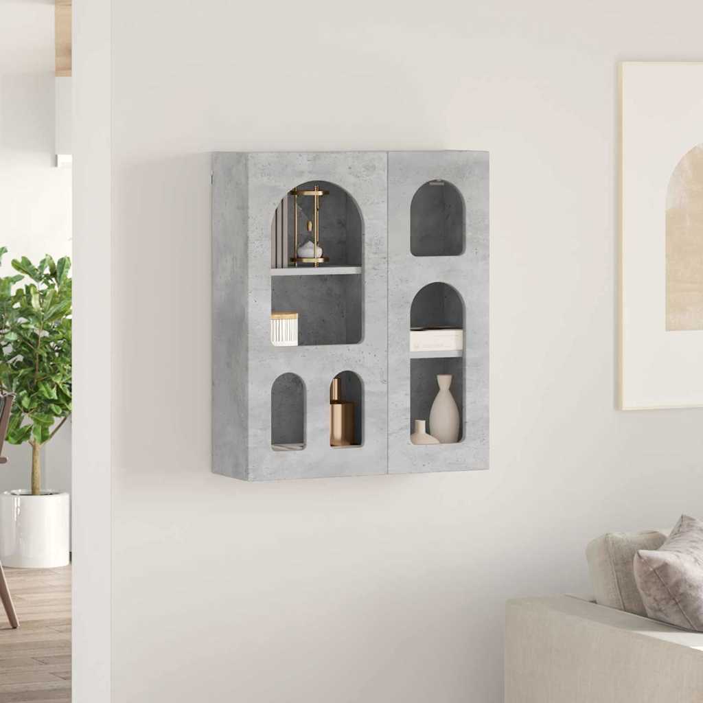 Hengende skap ELST Betonggrå 59 x 20 x 71,5 cm Konstruert tre
